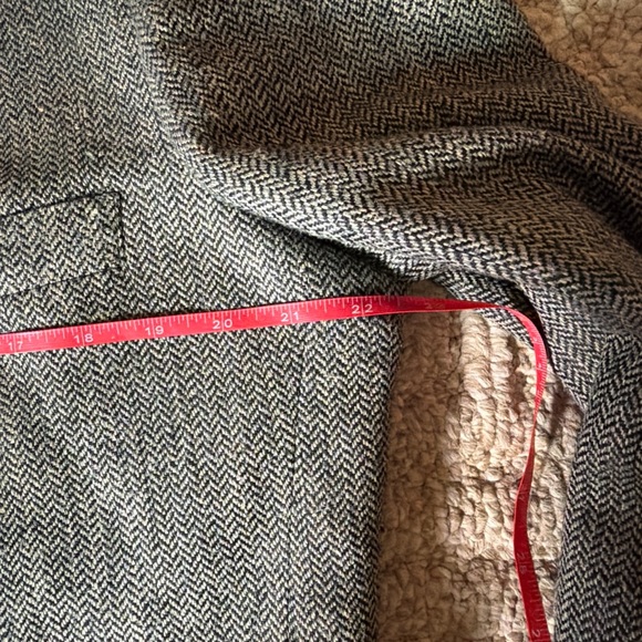 Towncraft Gray Herringbone Silk Sport Coat Blazer - Picture 12 of 15